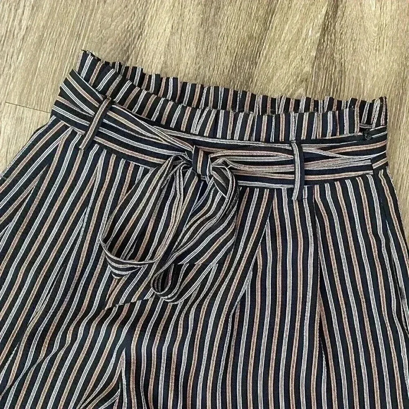 Womens A. Calin Black and Brown Wide Leg Pants - S - Picture 2 of 9